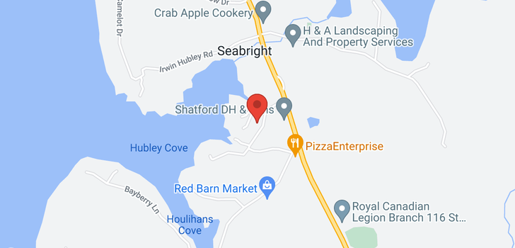 map of 14 Shoal Cove Road